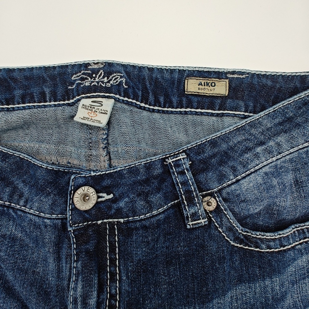 Silver‎ Jeans Aiko Bootcut Womens 18/33 Mid Rise Curvy Fit Medium Wash Denim - Picture 5 of 8